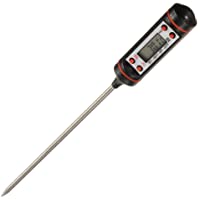 WINGONEER cocina Termómetro digital del termómetro de carne con acero largo de la sonda y pantalla LCD precisa para…
